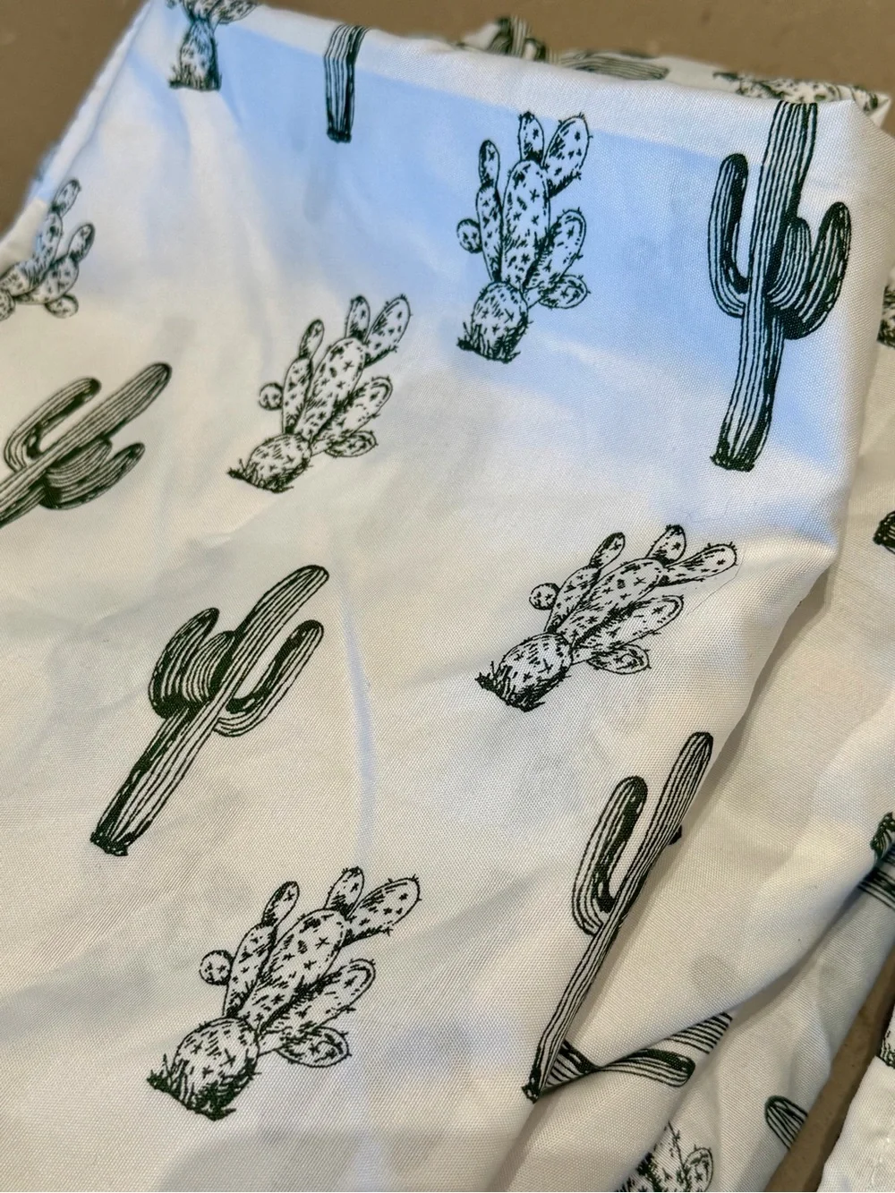 NWOT Wrangler Queen Sheet Set Cactus Print Southwest Desert OEKO-TEX Saguaro